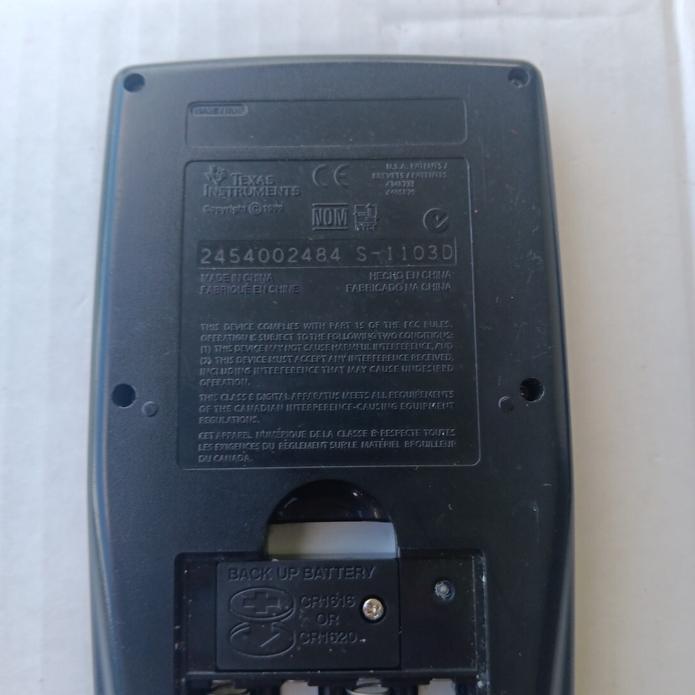 Texas Instruments Ti-83 Plus Graphing Calculator w/Cover TESTED!