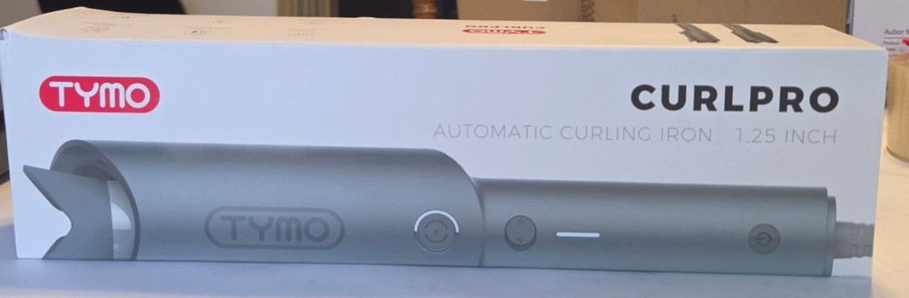 TYMO Automatic Rotating Curling Iron 1.25 "Ceramic Coating Metallic Gray