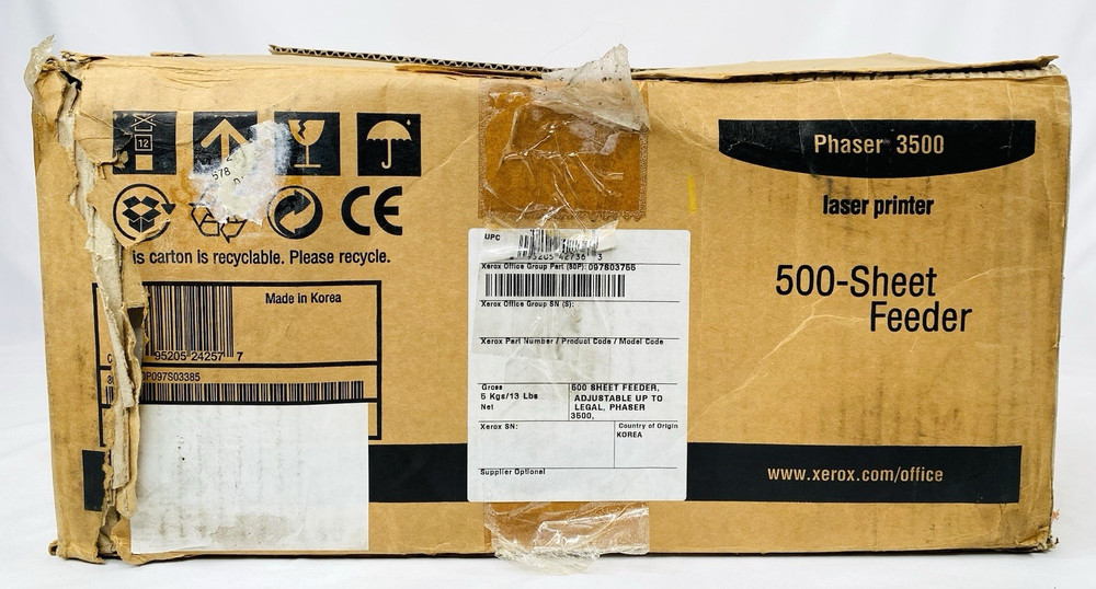 Xerox 500-Sheet Feeder for Phaser 3500 Laser Printer - New*