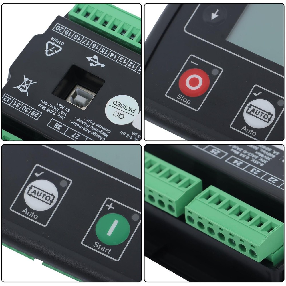 LCD Screen 3‑Phase Mains Detection Control Board Controller Generator DSE4520