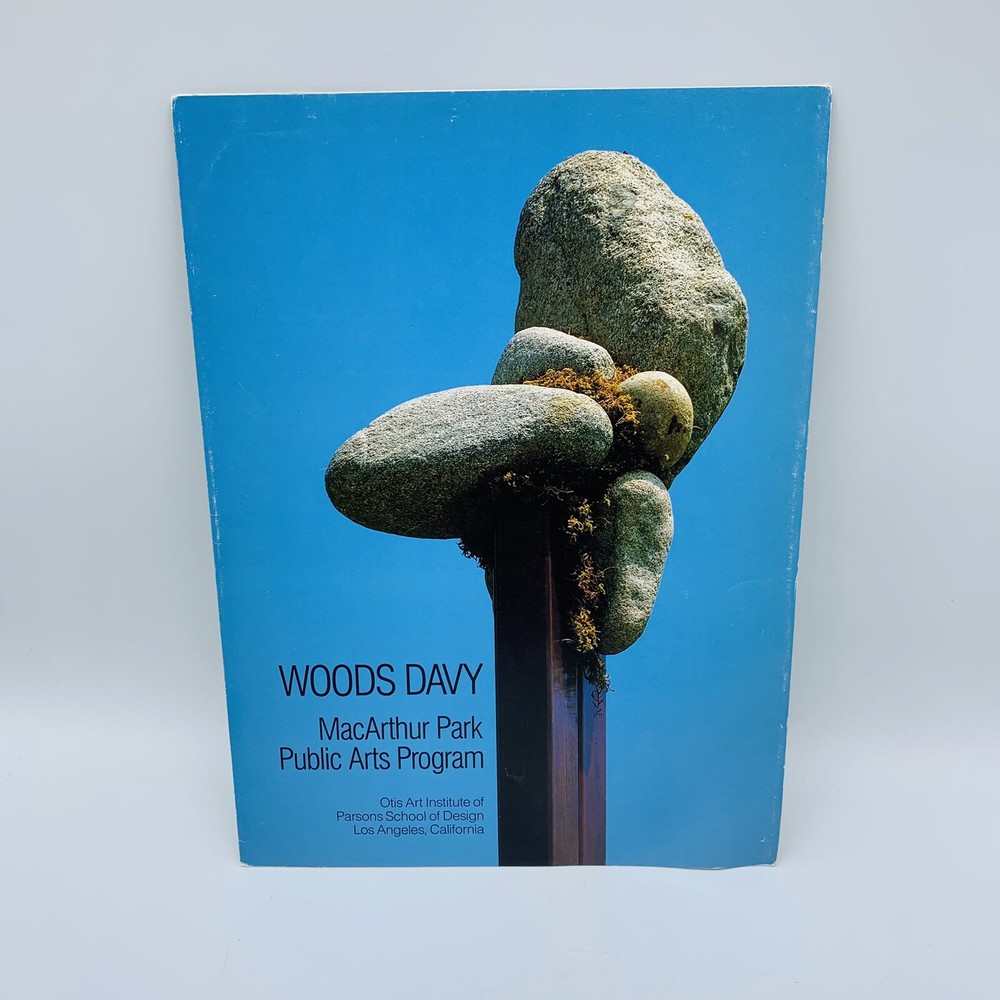 Woods Davy Alameda MacArthur Park Public Arts Program 3 Panel Pamphlet 1984 LA
