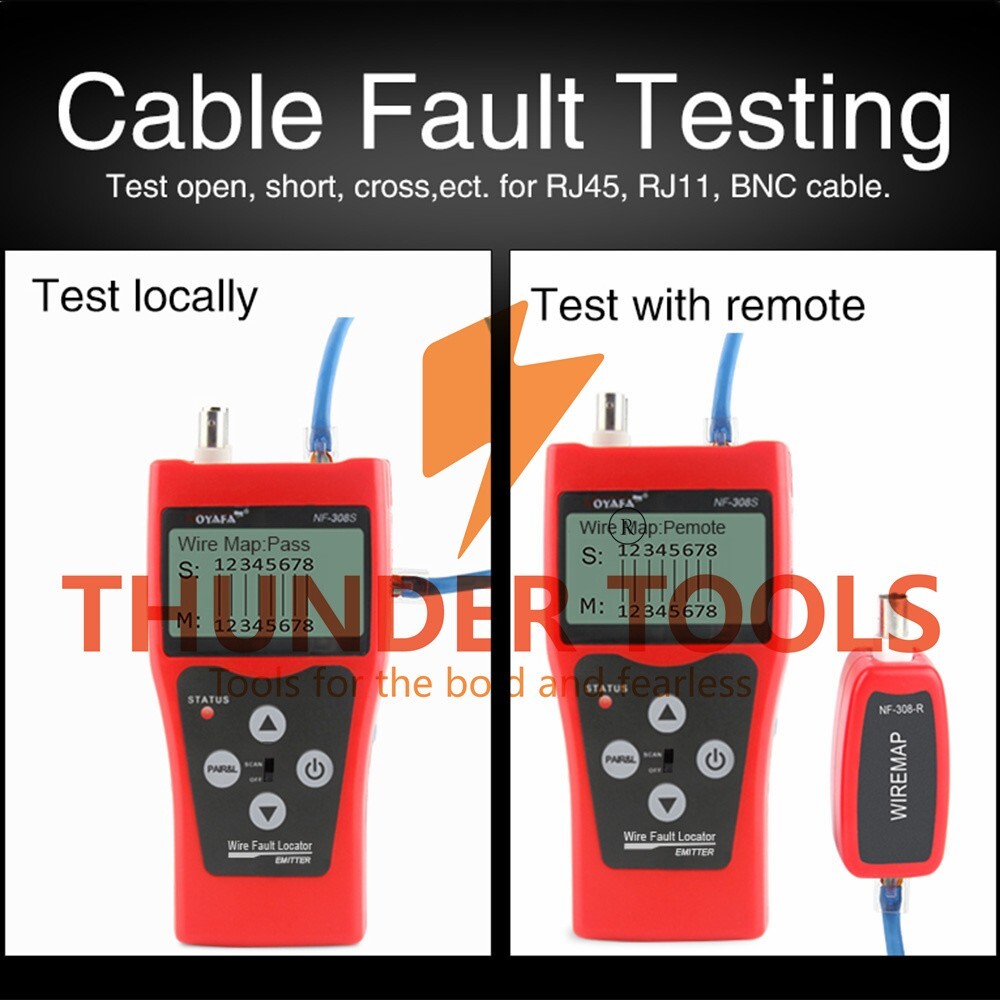 Thunder Tools NOYAFA Multi-functional LCD Network Cable Tester High