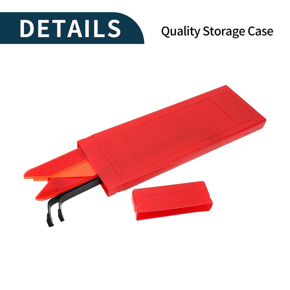 Car Safety Warning Triangle with Storage Case Triangle Warning Sign 1 Pc