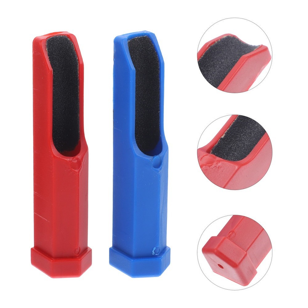 2 Pcs Billiards Cue Burnisher Cues Tips Replacement Kit Pool Shaper