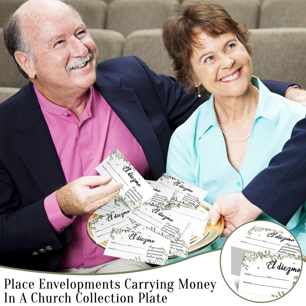 500 Count Spanish Offering Envelopes Tithe Donation Tithes and Offering Envel...