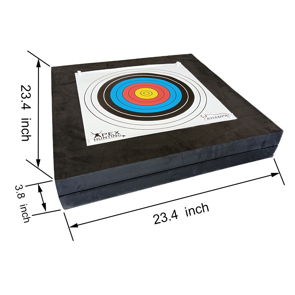 [2 Pack] Deluxe Backyard 2 Layers Target Square Foam Includes 2 Papers