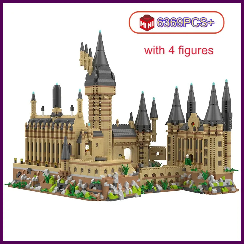 New Magic Castle Micro Building  Blocks Light Up Street View Architecture