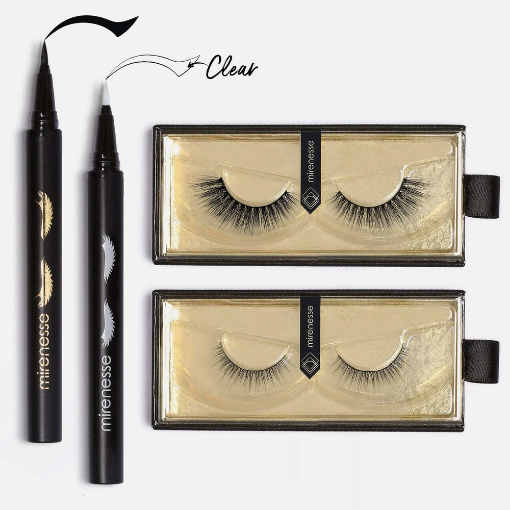 Easy Adhesive Lash Bond Eye Liner + Lashes Kit