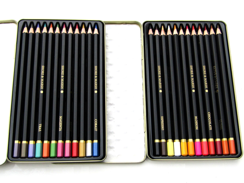 Shore & Marsh Assorted Colouring Pencils 12 Pack