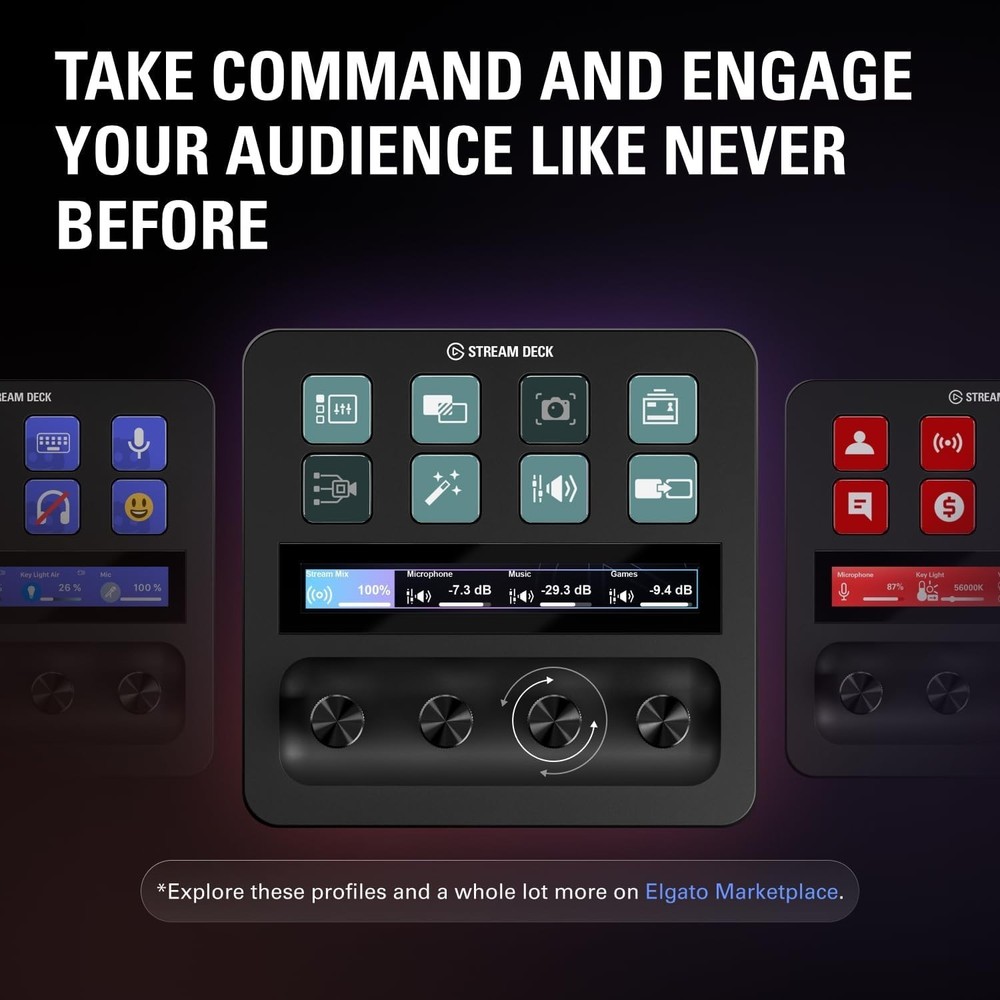 Professional Stream Deck +: Fully Customizable for Ultimate Control in Streaming