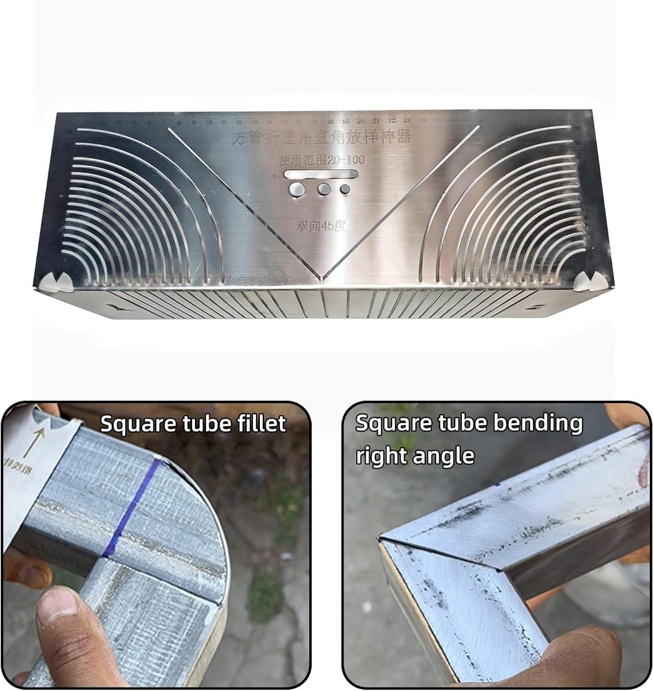 2 Pack angle and arc marking tool,Adjustable Dual-Purpose small large