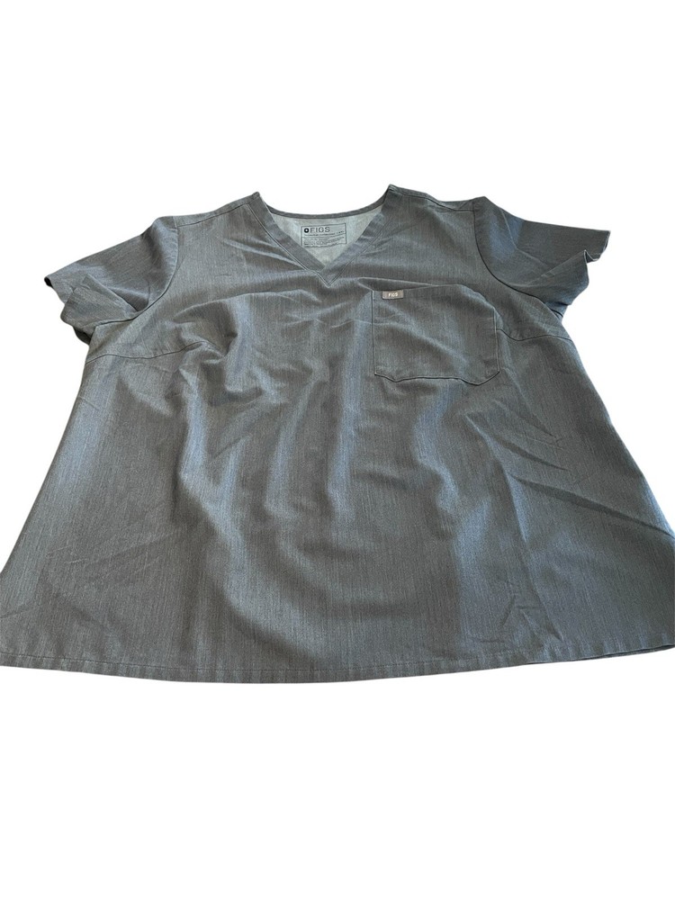 FIGS Technical Scrub Top- 3XL NWOT Gray