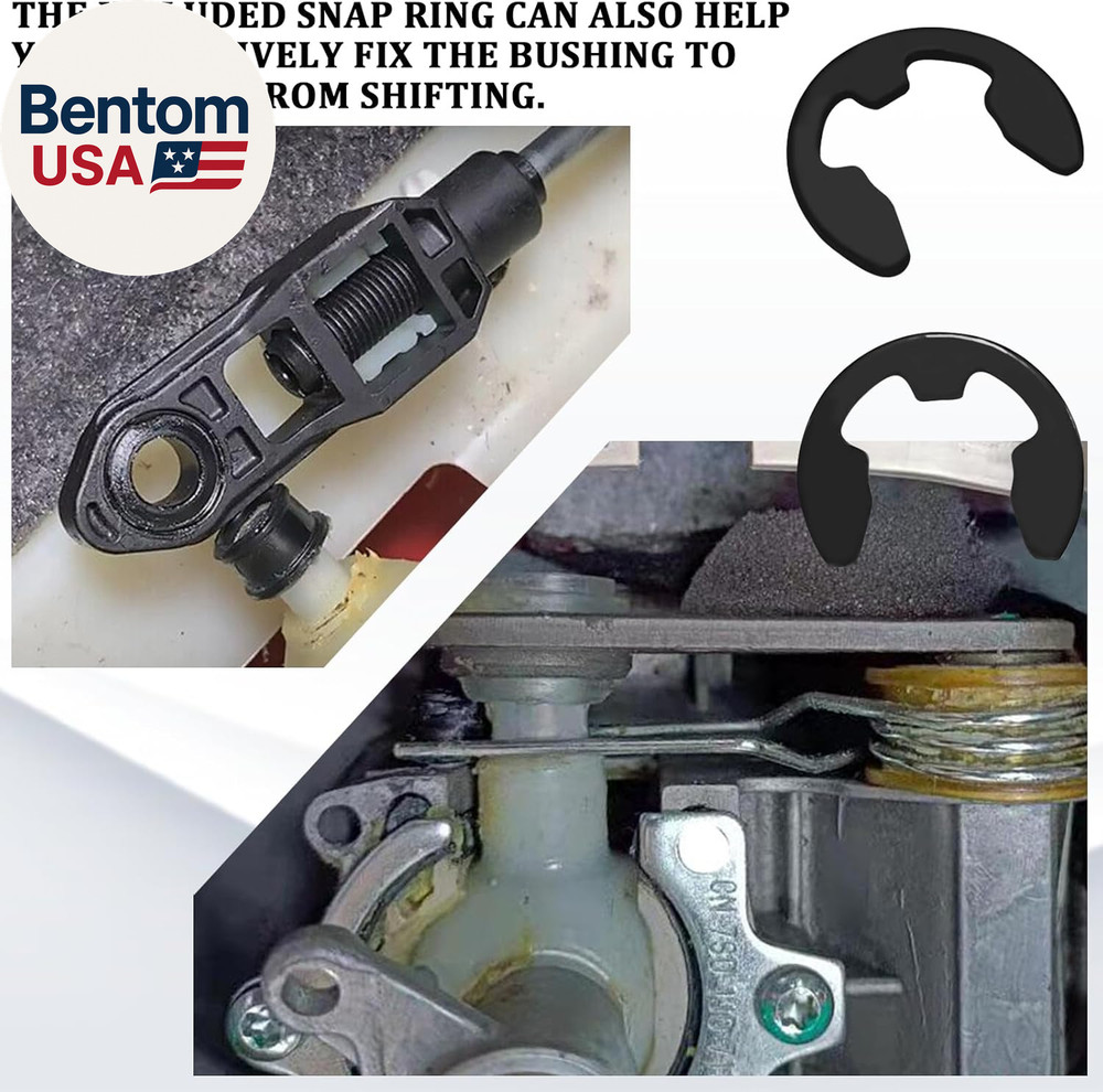 2PCS Shift Cable Bushing Repair Kit with Clips Shifter Cable Bushing Replacement