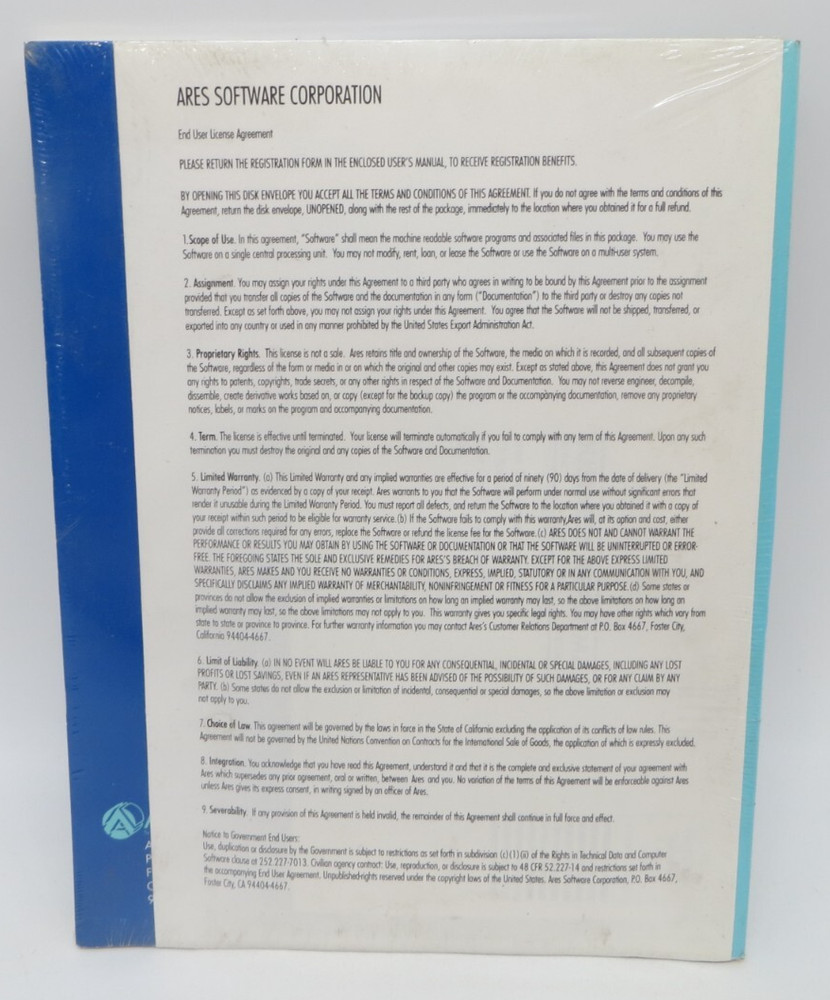 FontMinder 3.5" Floppy Disk Ares Software computer program disk and user guide