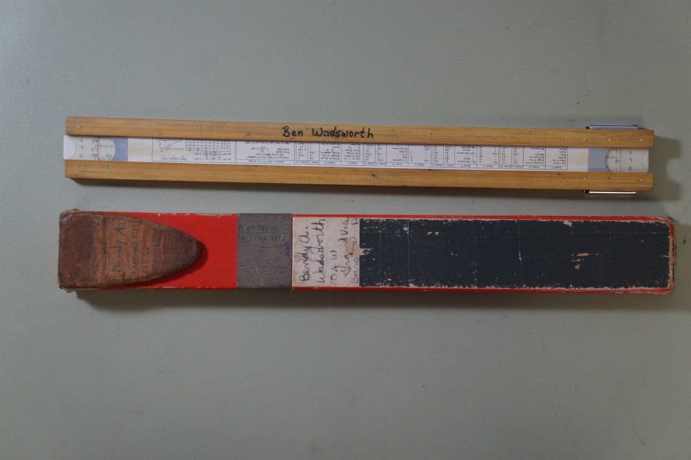 Fredrick Post Model 1447 Student 10 inch Slide Rule ( Mannheim Type) w/ case
