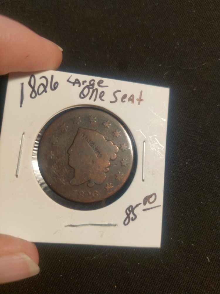 1826 1C BN Coronet Head Cent
