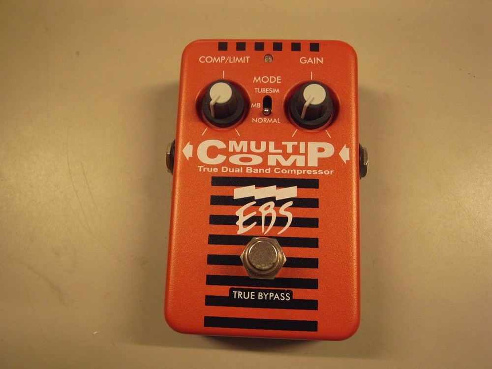 EBS Multi Comp Red Compressor Pedal 2-Knob Limited Edition Used