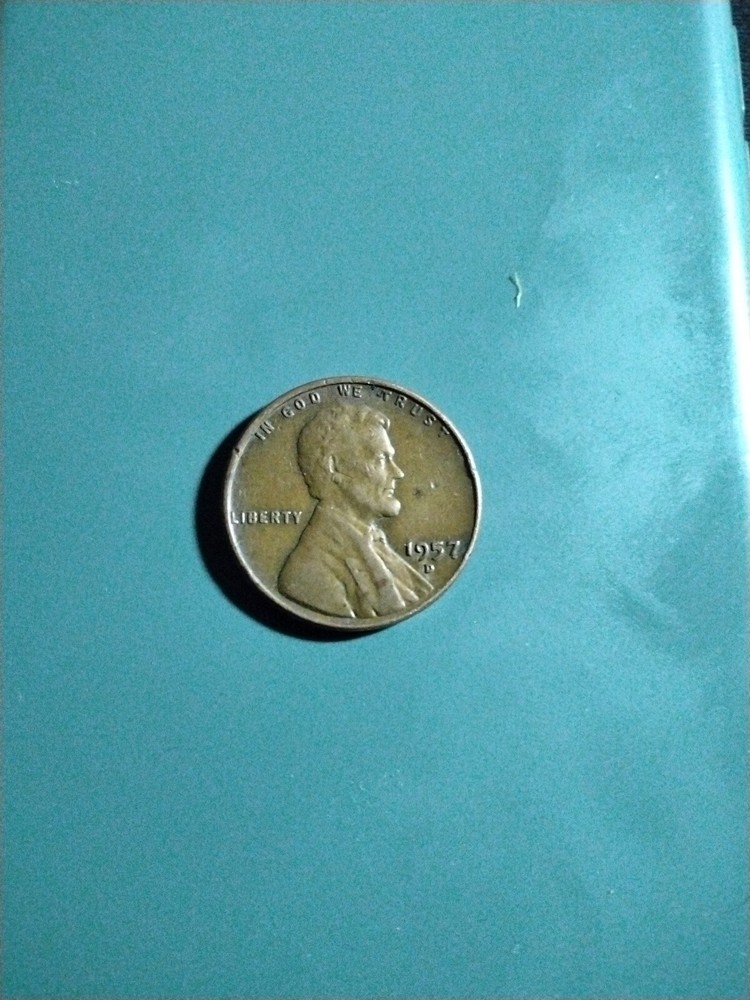 1957 D WHEAT PENNY. Very Rare