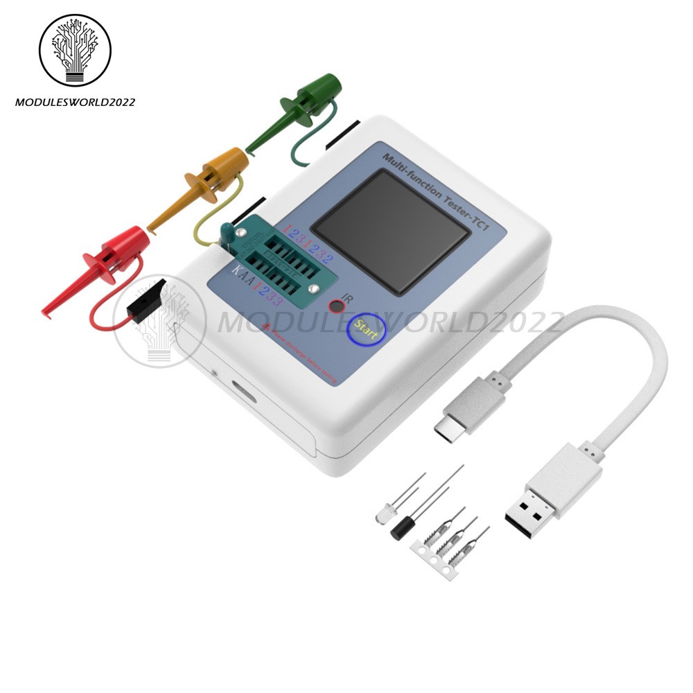 LCR-TC1 Transistor Tester TFT Diode Triode Capacitance Meter NPN PNP MOSFET