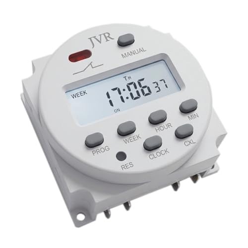 Programmable 12V Timer Switch - DC/AC/Solar Battery Relay, Auto On/Off Control