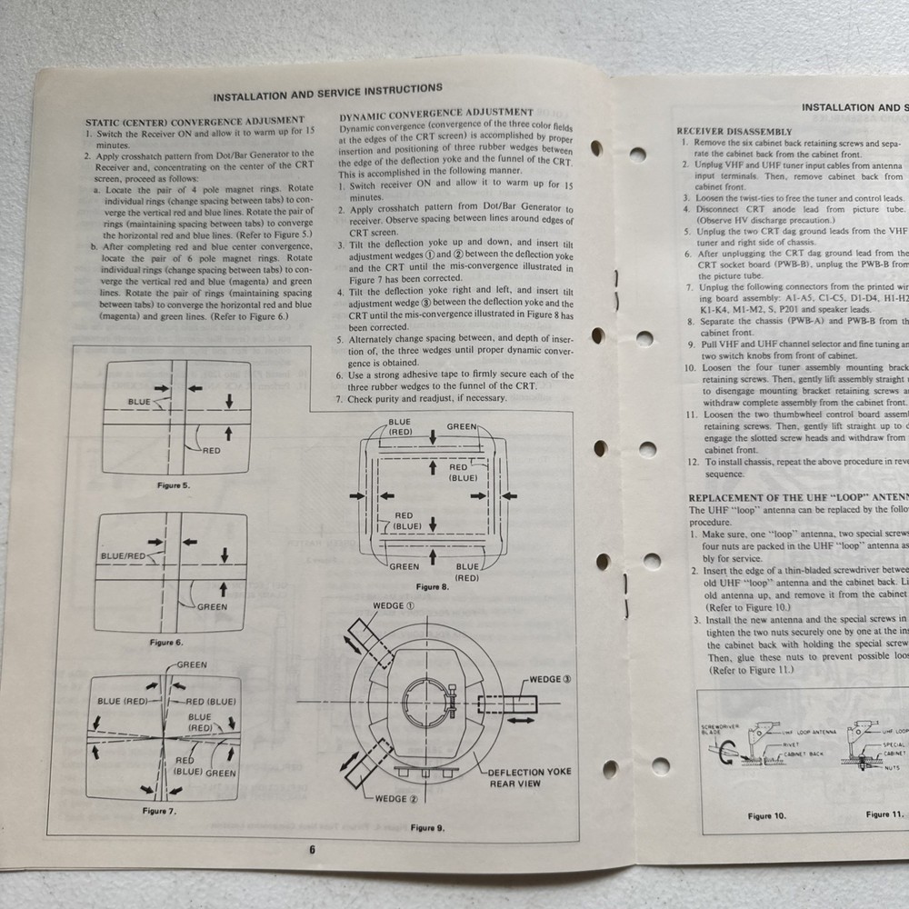 Sharp Electronics Color TV Model C1335 Preliminary Service Information