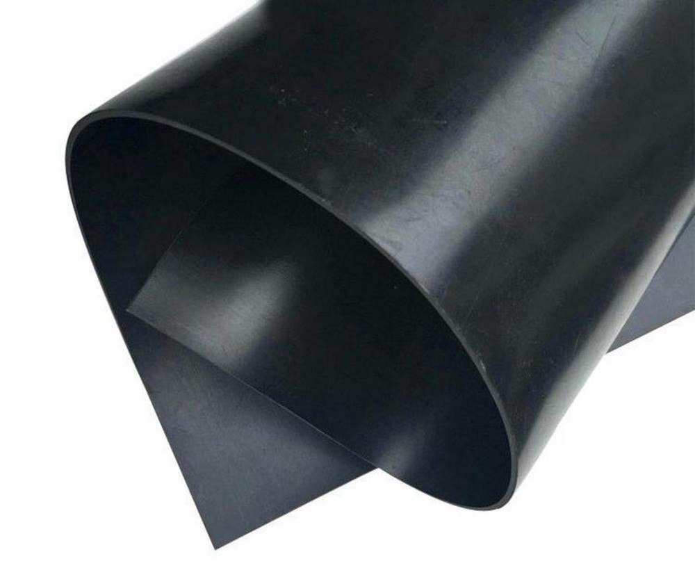 Neoprene Rubber Solid Sheet 1/8 Thick x 18" wide x 36" long 60A Duro, Black