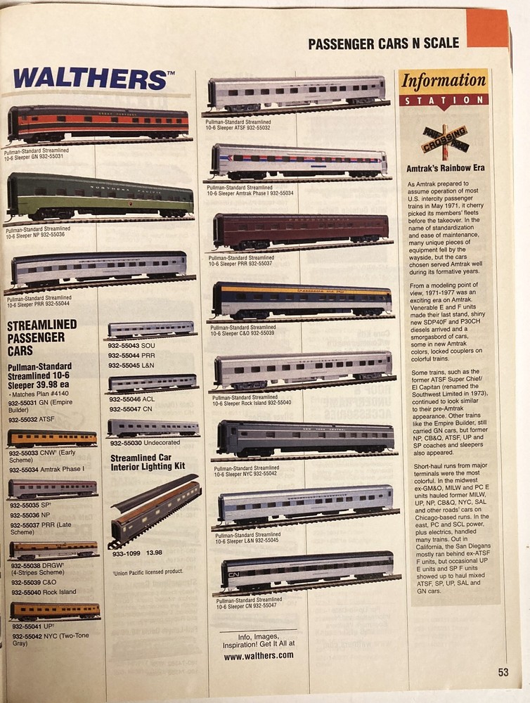 2009 Walthers N & Z Model Railroad Reference Book