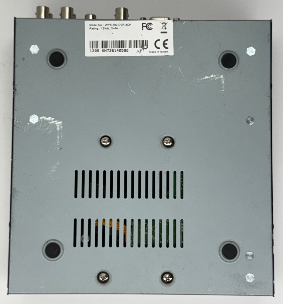 Wirepath WPS-100-DVR-4CH 4 Channel Security Camera Surveillance Box UNTESTED