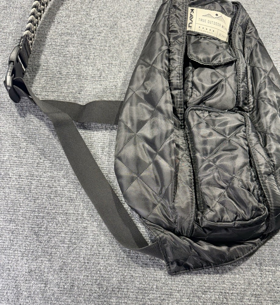KAVU Rope Puff Quilted Sling Backpack