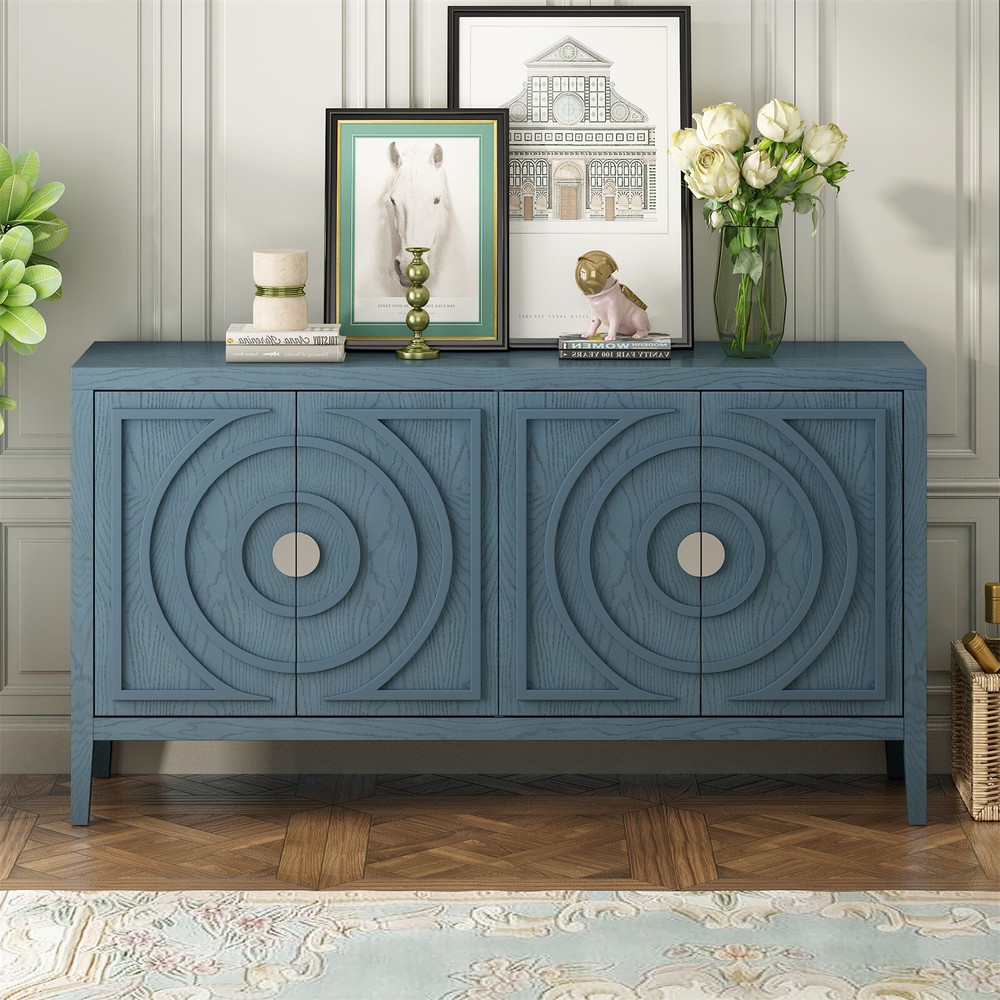 Sideboard Kitchen Buffet Storage Cabinet with 2 Door and Adjustable Shelves