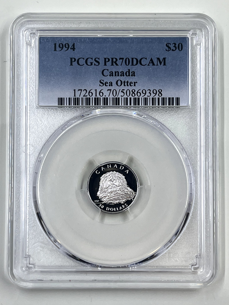 1994 $30 PCGS PR70DCAM Canada Sea Otter