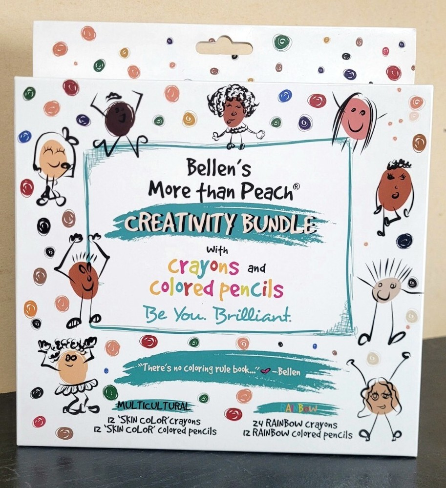 Bellen's More Than Peach Creativity Bundle with Colored Pencils & Crayons