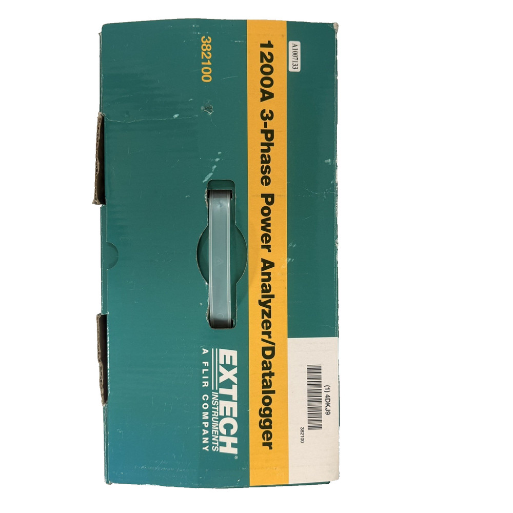 NEW OPEN BOX Extech 1200A 382100 3-Phase Power Analyzer/Datalogger