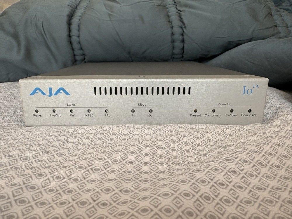 AJA Io LA External Video Capture Device 10-bit Analog Uncompressed Breakout Box