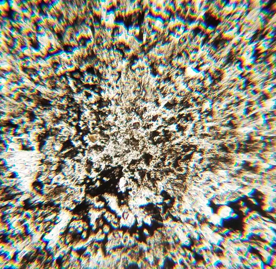 Thin-section Mount from IRDP Borehole Petrographic Microscope Slide IRDP 38.70