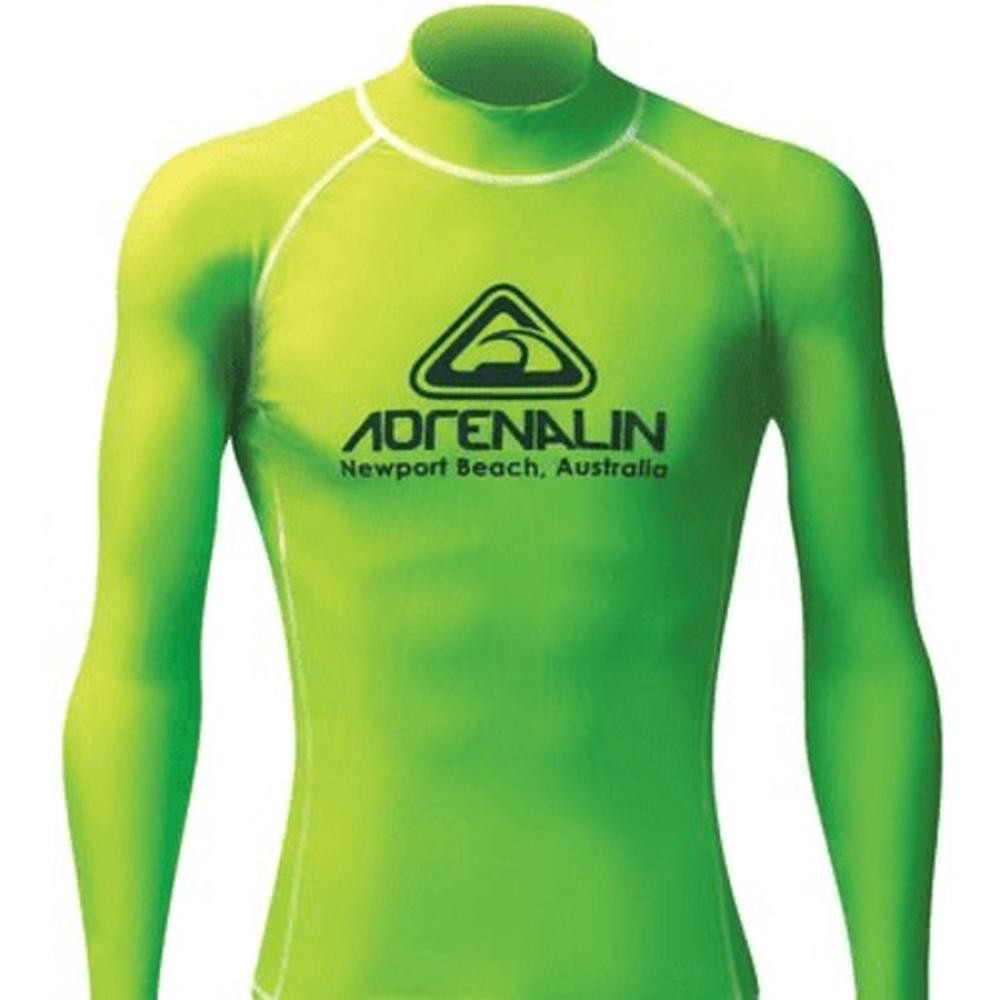 Adrenalin Men's High Visibility Rash Vest (Lime) - Small