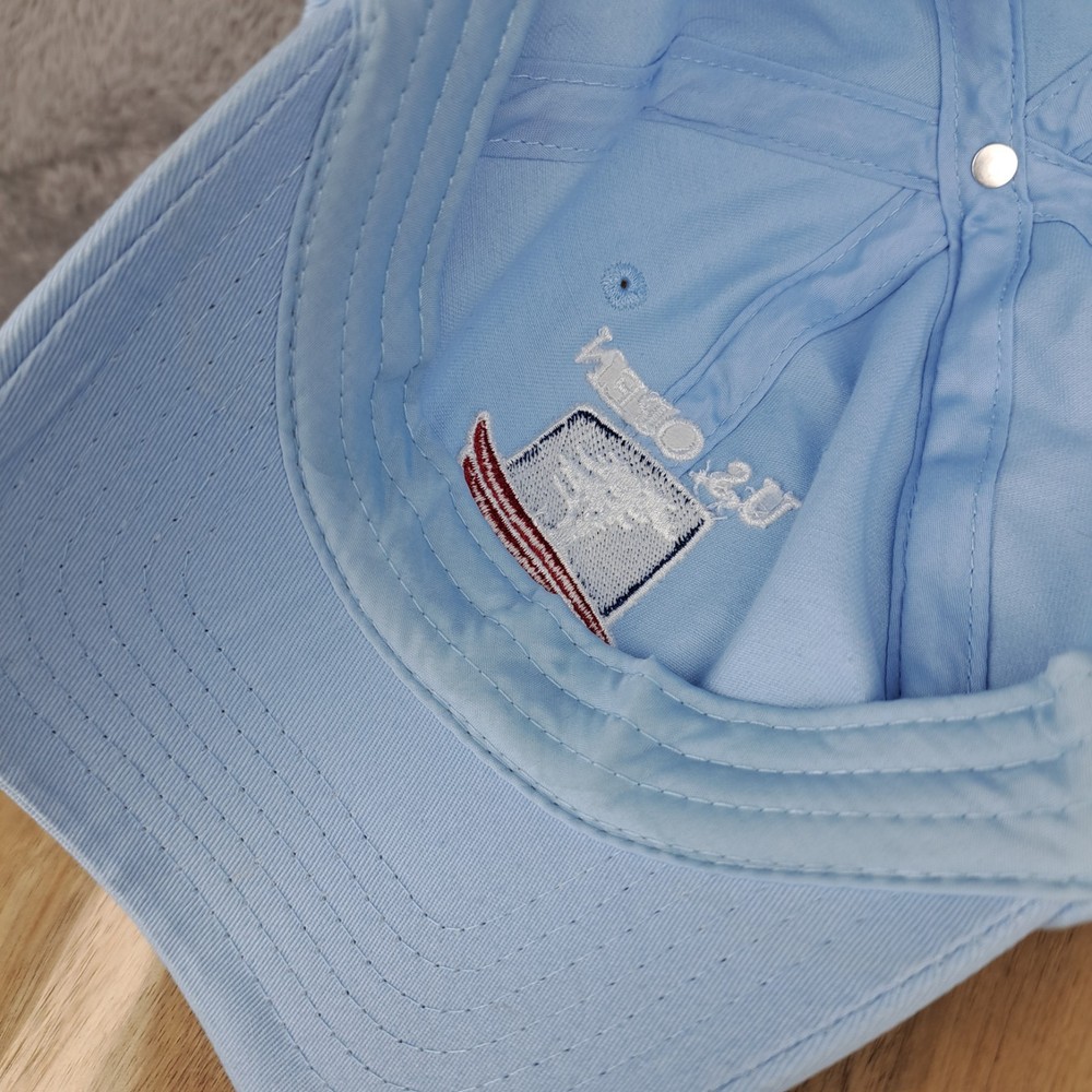 US Open Golf Hat Cap Strap Back Blue White 2019 Pebble Beach USGA Member Script