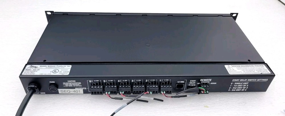 Middle Atlantic Products USC--6R Power Sequencer (1621-21)