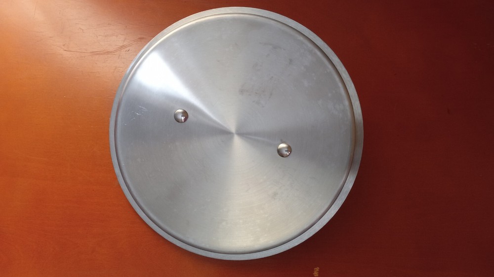 Unbranded Stainless Steel Replacement Lid, Outer Rim 10", Inner Lip 9.25"