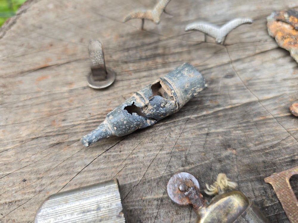 WW2 Accessories from the German bunker relic.