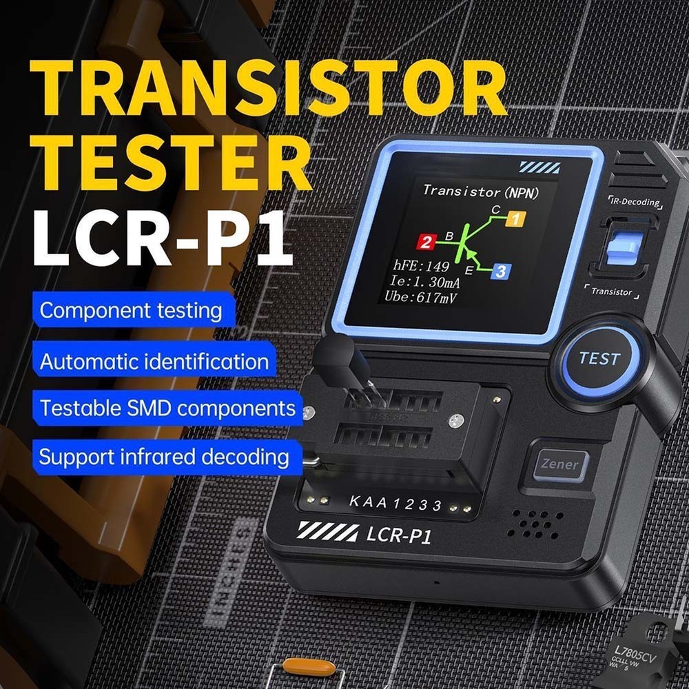 Innovative LCRP1 Transistor Tester with Integrated Measurement Features