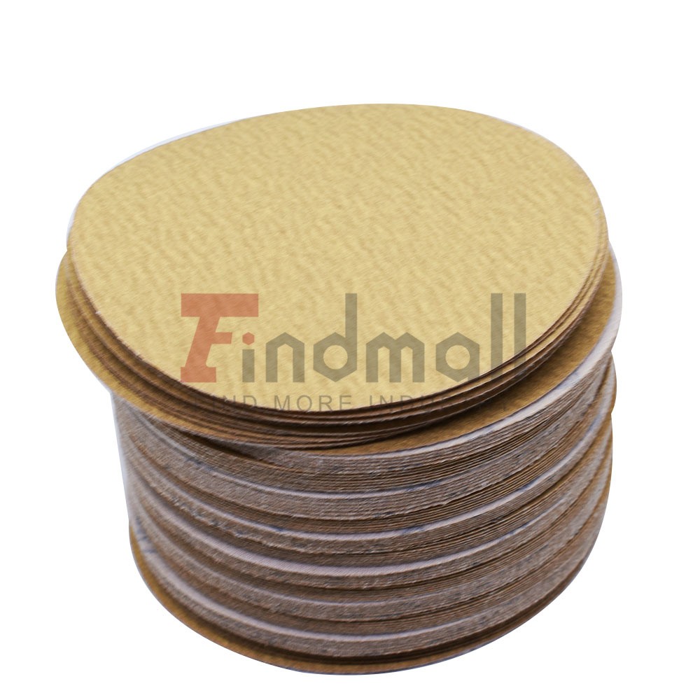 100 Pack NO-Hole Hook Loop Pads Sanding Disc Flocking 6" 180 Grit