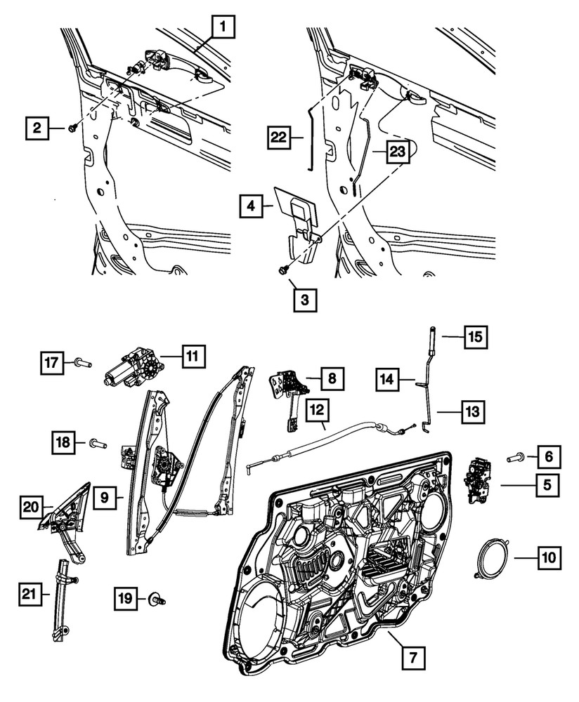 Genuine Mopar Lock Rod Left 68027871AA