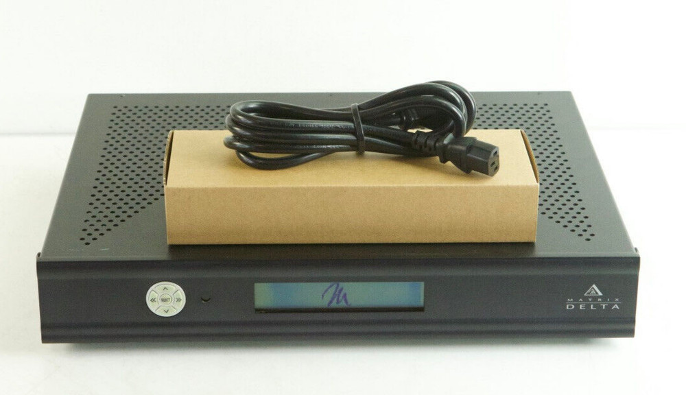 AMX/ Delta Matrix DAS-D0404 4 Source 4 Zone Amplifier With 4x KP-4E Keypads k741