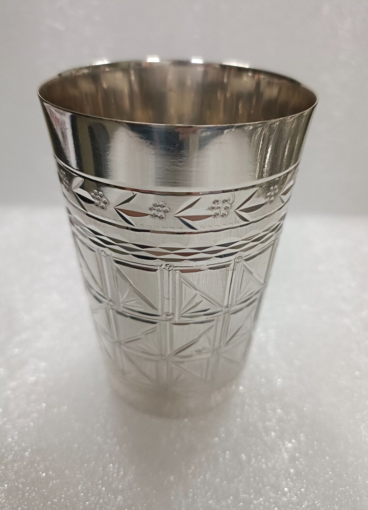 Brass with pure silver plating Kiddush Cup Wine Glass