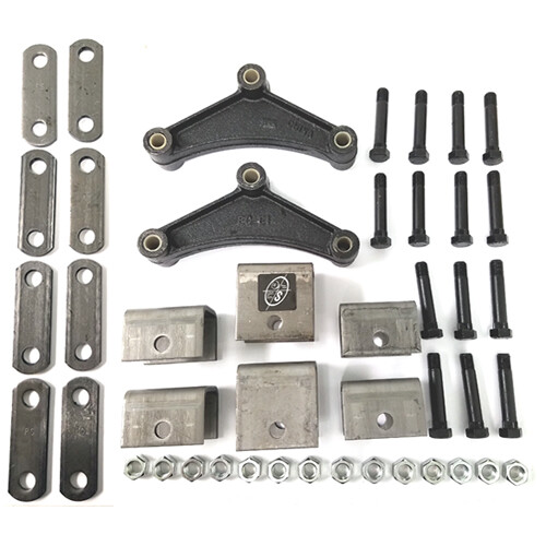 Heavy Duty 3500 lb Dual Trailer Axle Suspension Kit Leaf Spring,Hanger&UBolt Kit