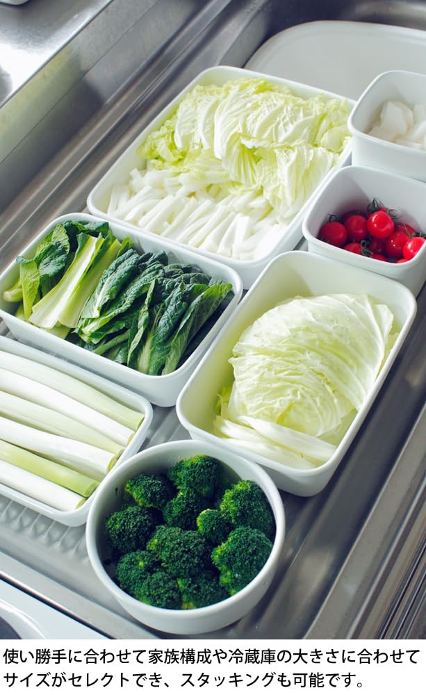 Nodahoro Enameled Storage Container, , Rectangle, Deep, S, M, L, Size, Set of...