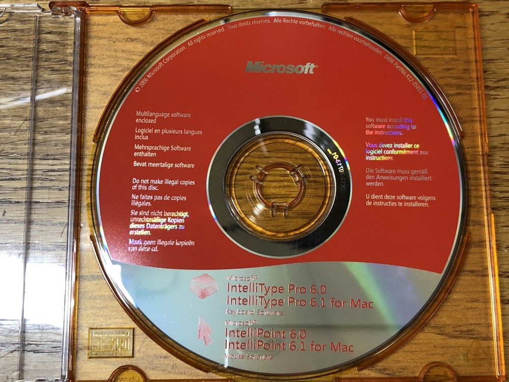 Microsoft Intellitype Pro 2 Disc Lot / Macintosh Computer Software