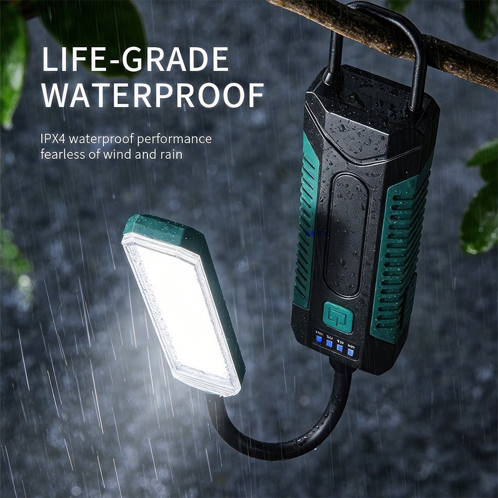 Rechargeable Flashlight LED Work Light with Flexible Gooseneck for Workshops