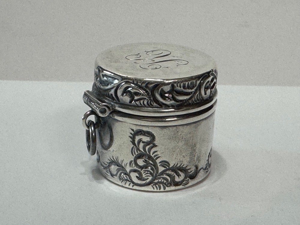 Antique Sterling Silver La Pierre Thimble Holder for Chatelaine circa 1900